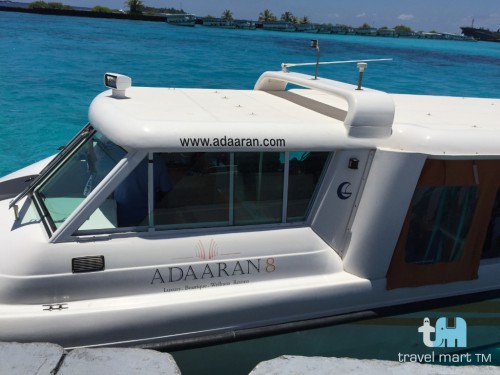 Wassertaxi zum Adaaran Huduranfushi Malediven